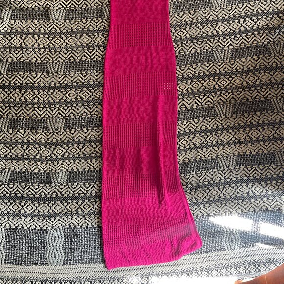 NWT L*Space Kalea Crochet Dress Maxi Cover-up Beach Hot Pink – Small - Picture 5 of 11